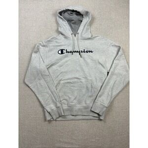 Champion Mens Pullover Hoodie Size Medium / M Gray